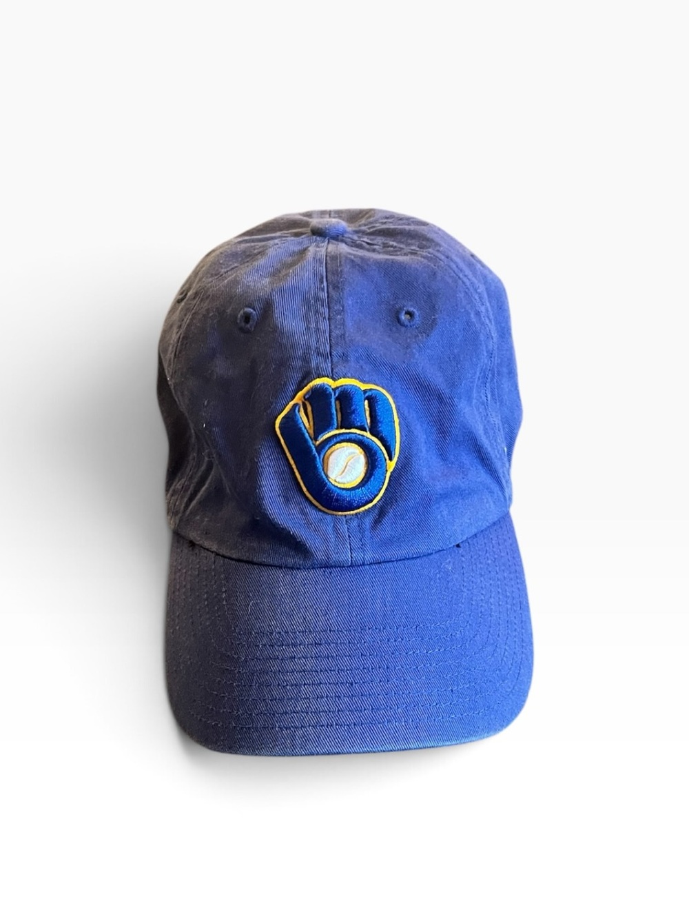 VTG RETRO MILWAUKEE BREWERS "BALL-IN-GLOVE" DAD HAT